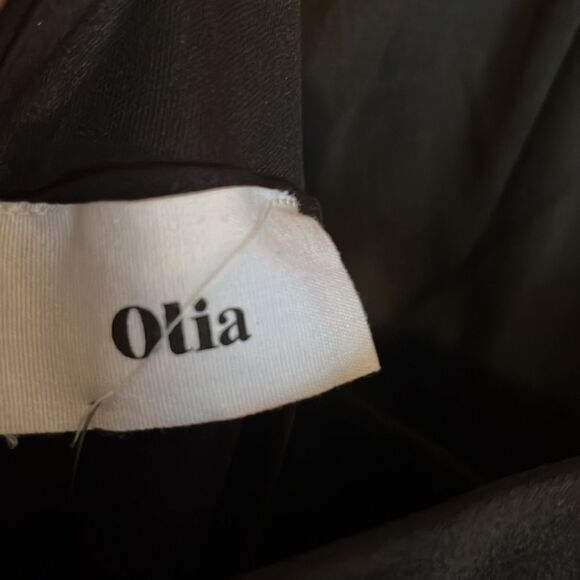 NWT OLIA Anthropologie LITTLE BLACK SHOULDER DRESS S - Picture 9 of 9